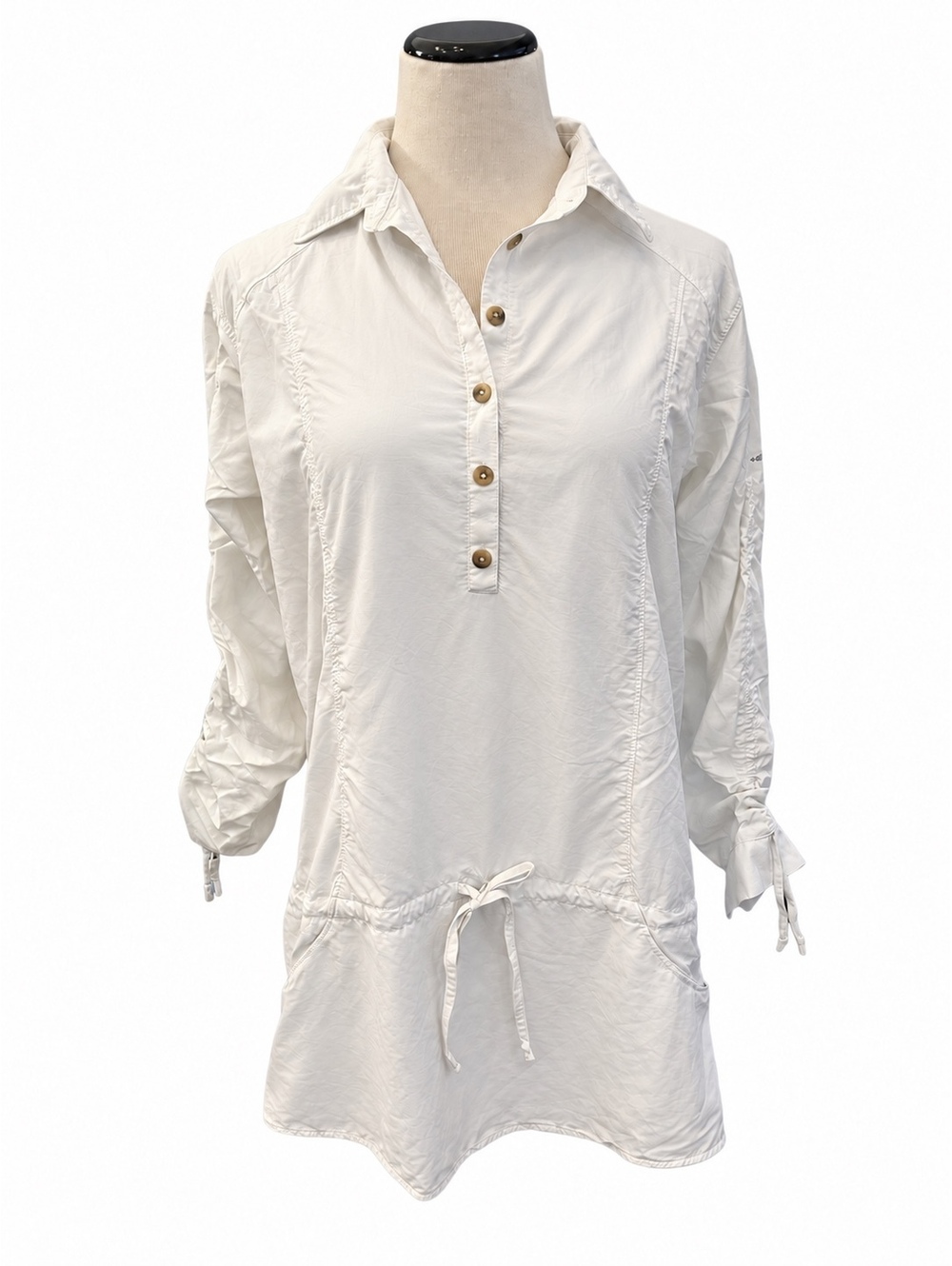 Columbia White PFG Castback Tunic Sz L